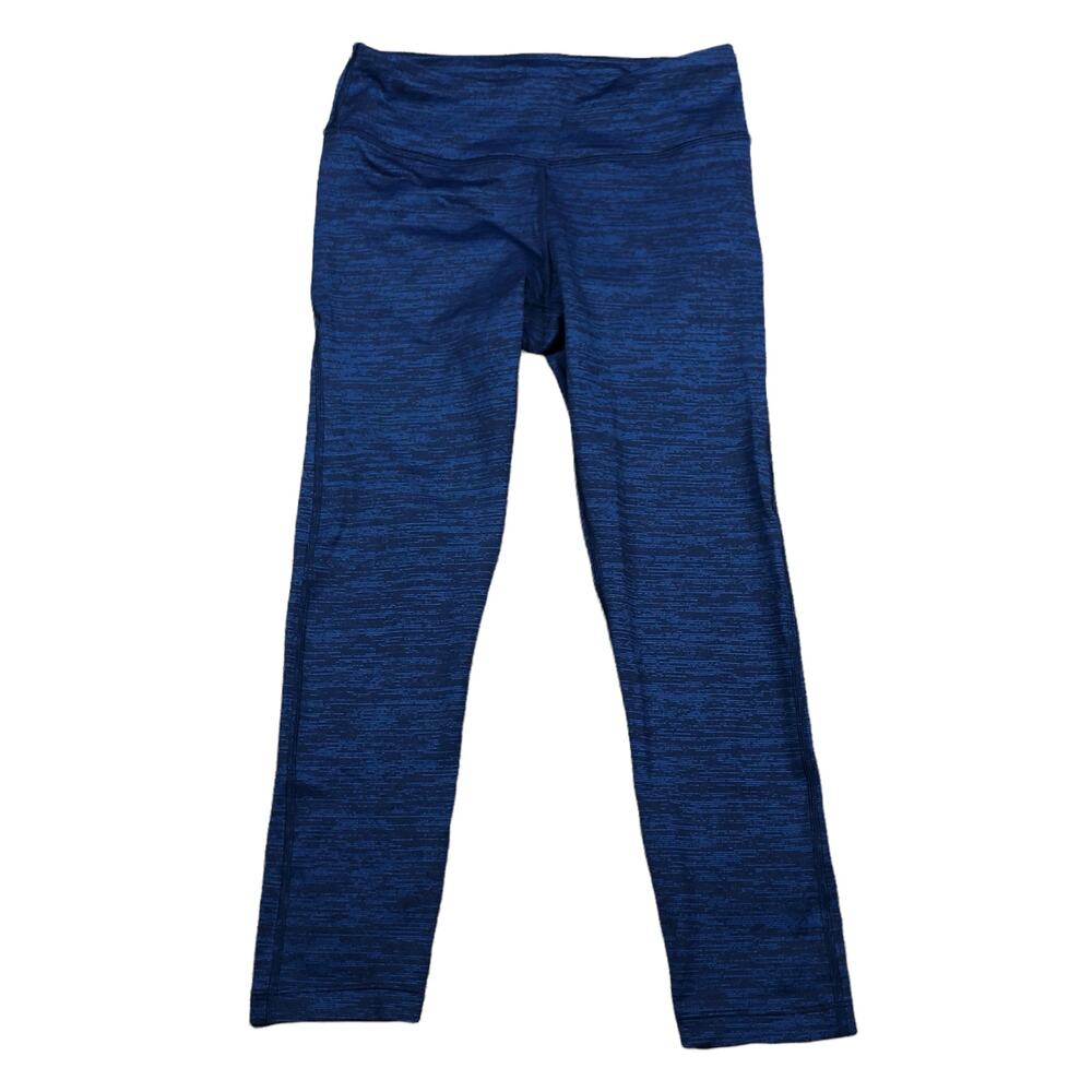 OUTDOOR VOICES Navy Blue Space Dye‎ Tech Leggings Workout Gym Size Small Cropped